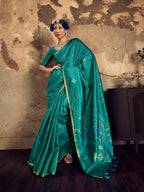 Rama Tussar Handloom Silk Saree