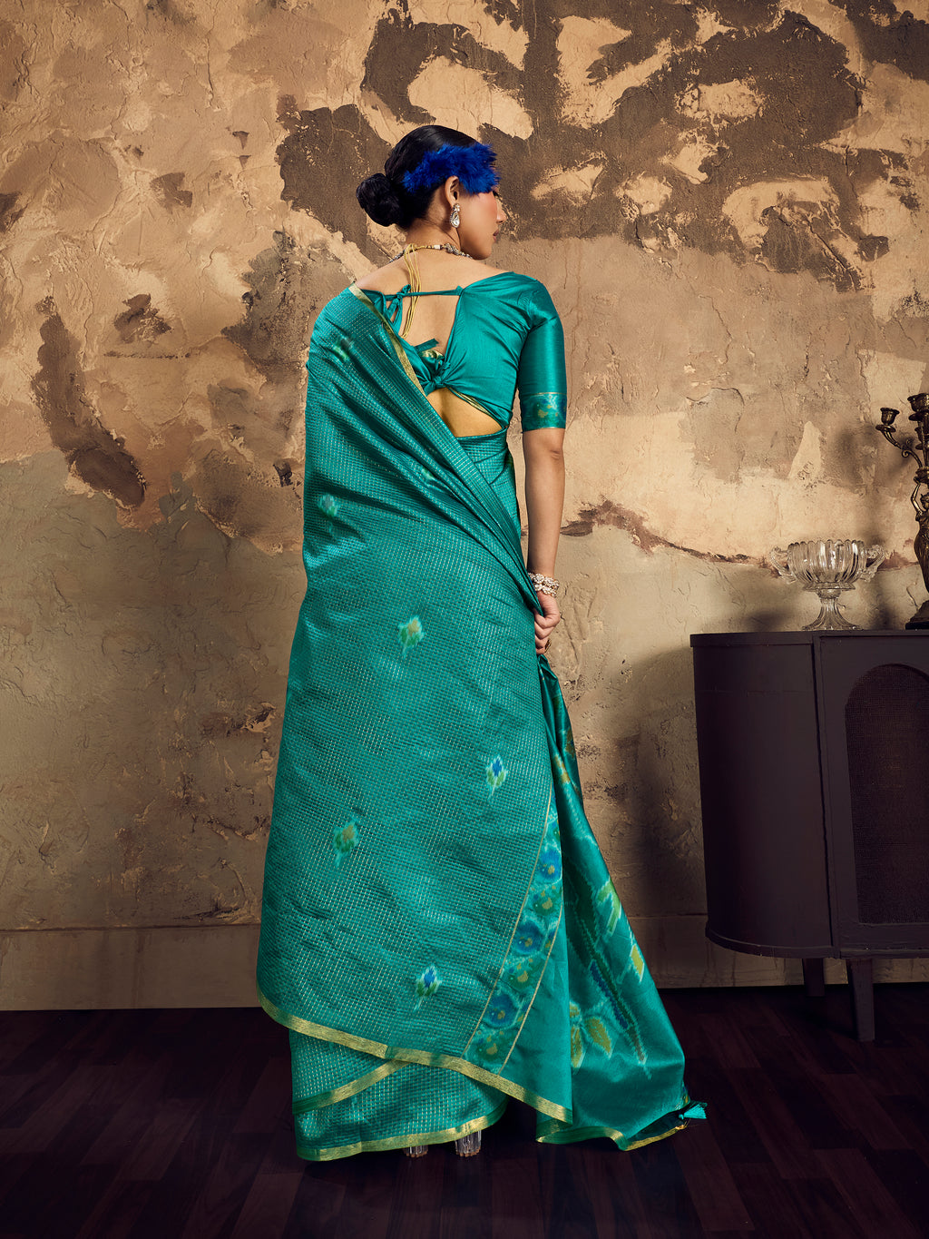 Rama Tussar Handloom Silk Saree