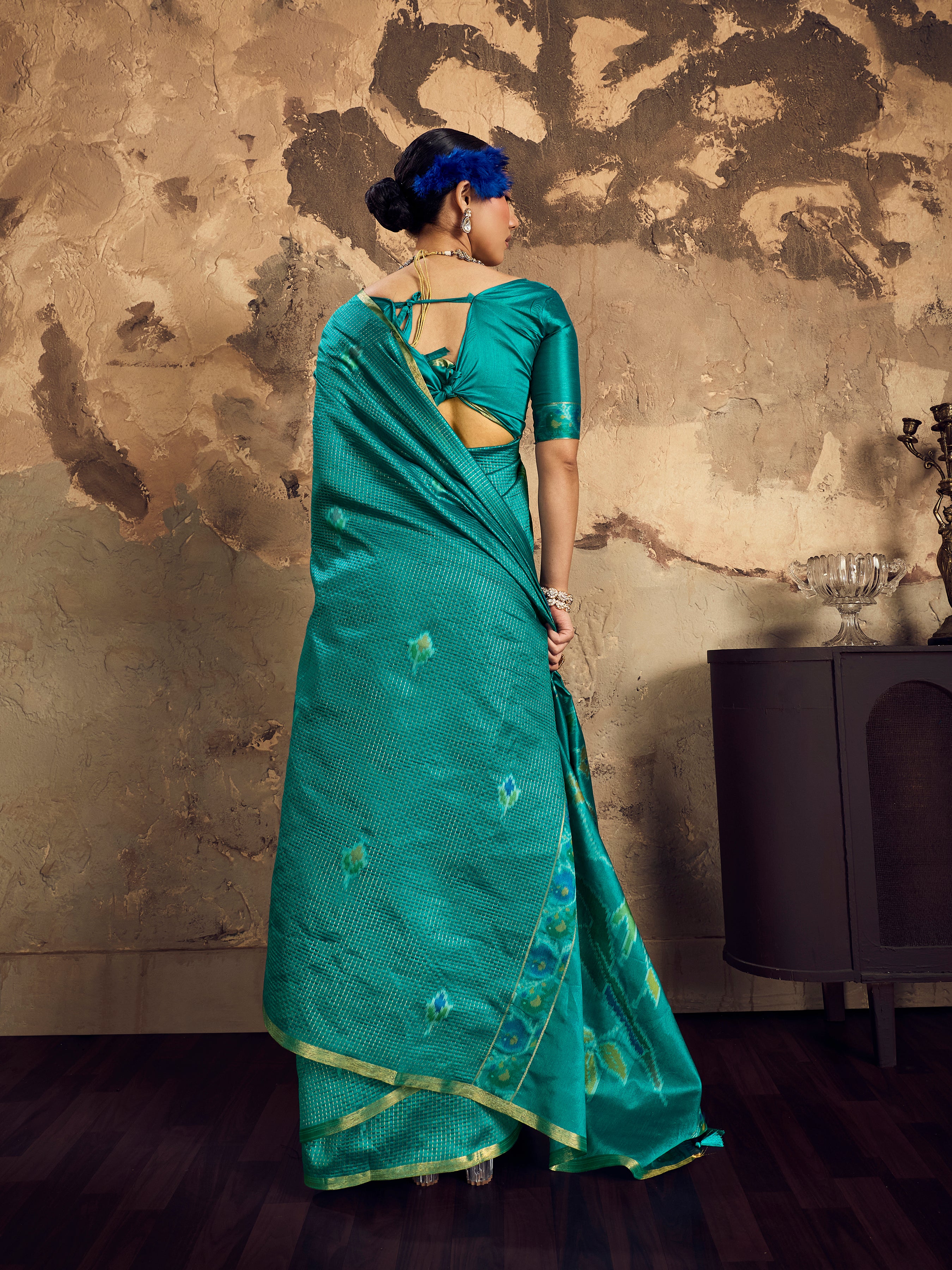 Rama Tussar Handloom Silk Saree