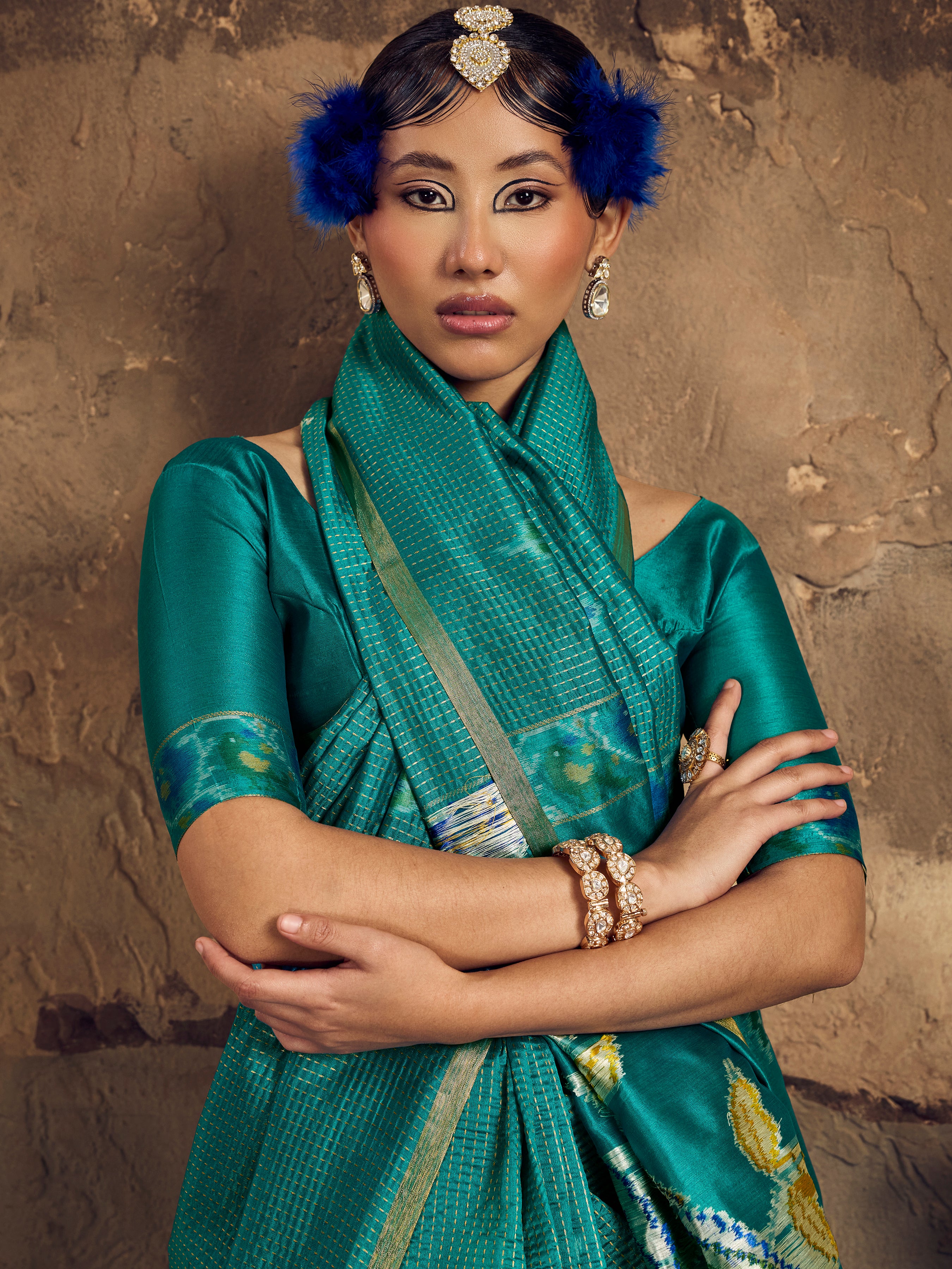 Rama Tussar Handloom Silk Saree