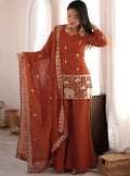 Brown salwar suit